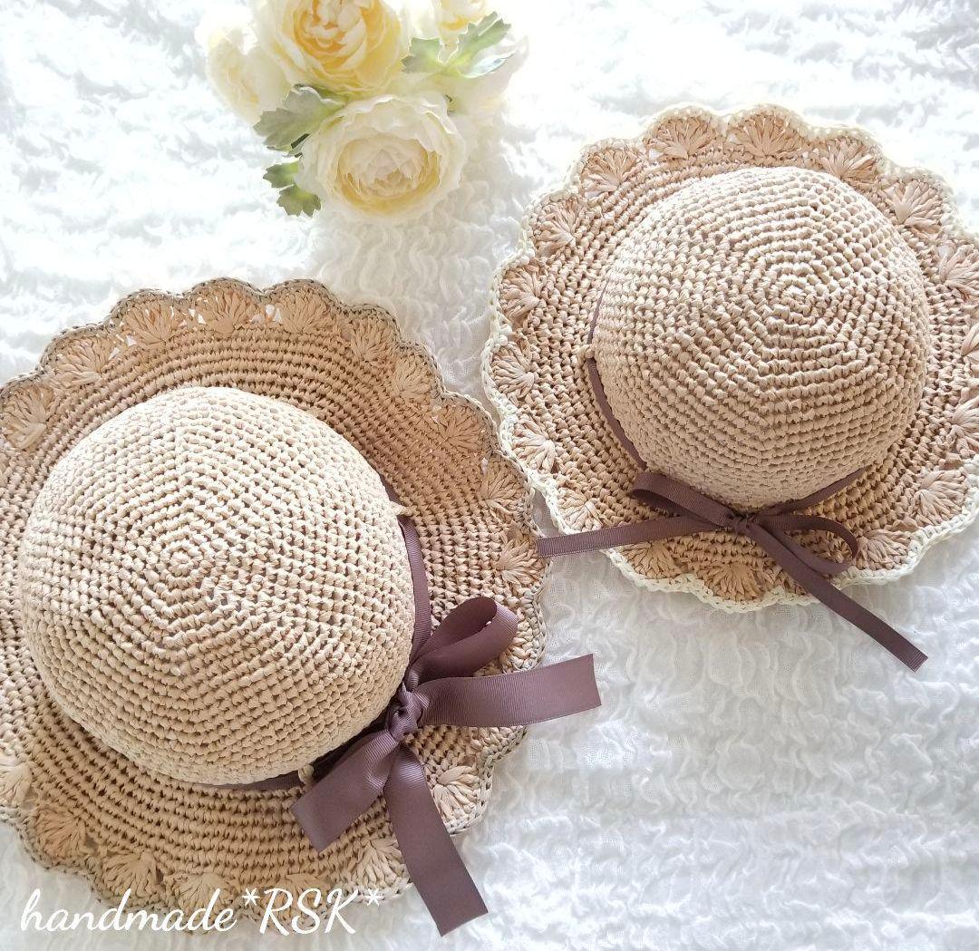 ta×ka‪ ¨̮様オーダーページ　レースの麦わら帽子　ハンドメイド