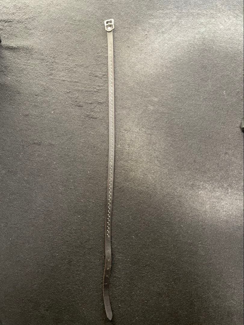 UNDERCOVER ナロースタッズレザーベルト 黒