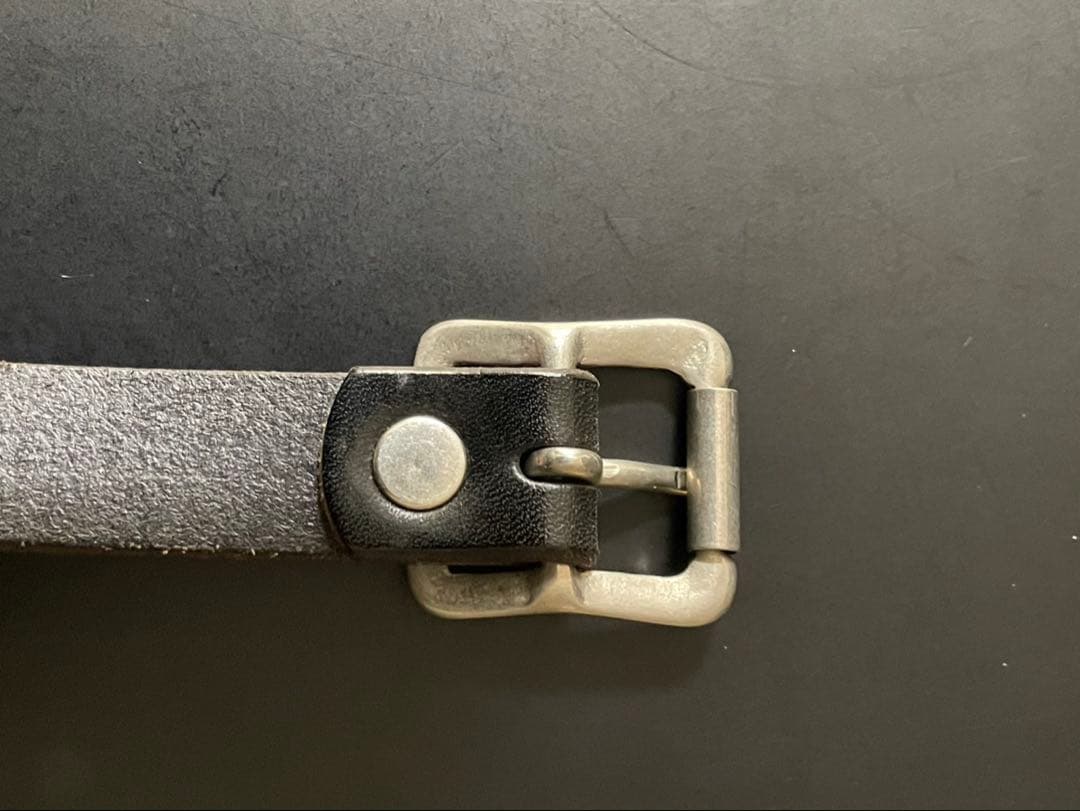 UNDERCOVER ナロースタッズレザーベルト 黒