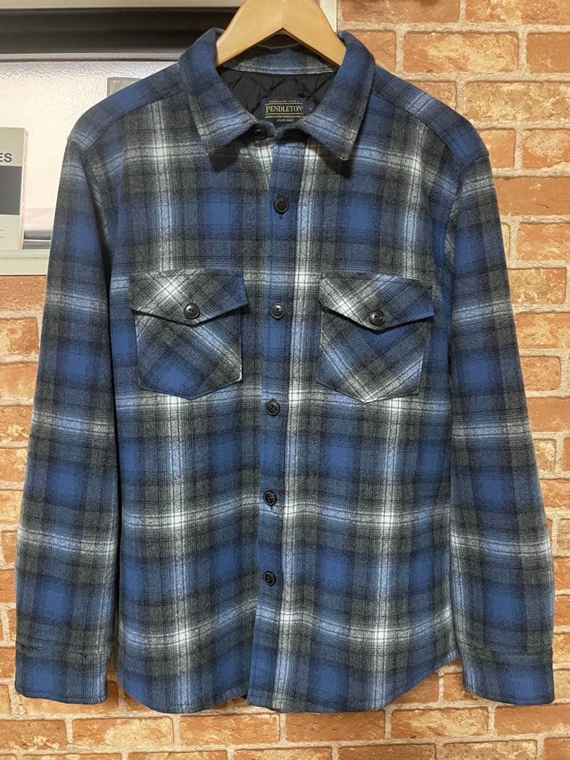 ペンドルトン キルティング ウールシャツ L