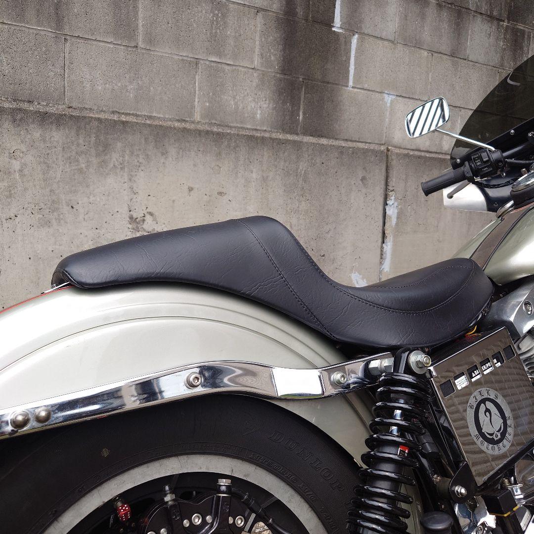ハーレー　ショベル　4速　マスタング　ファストバック　シート