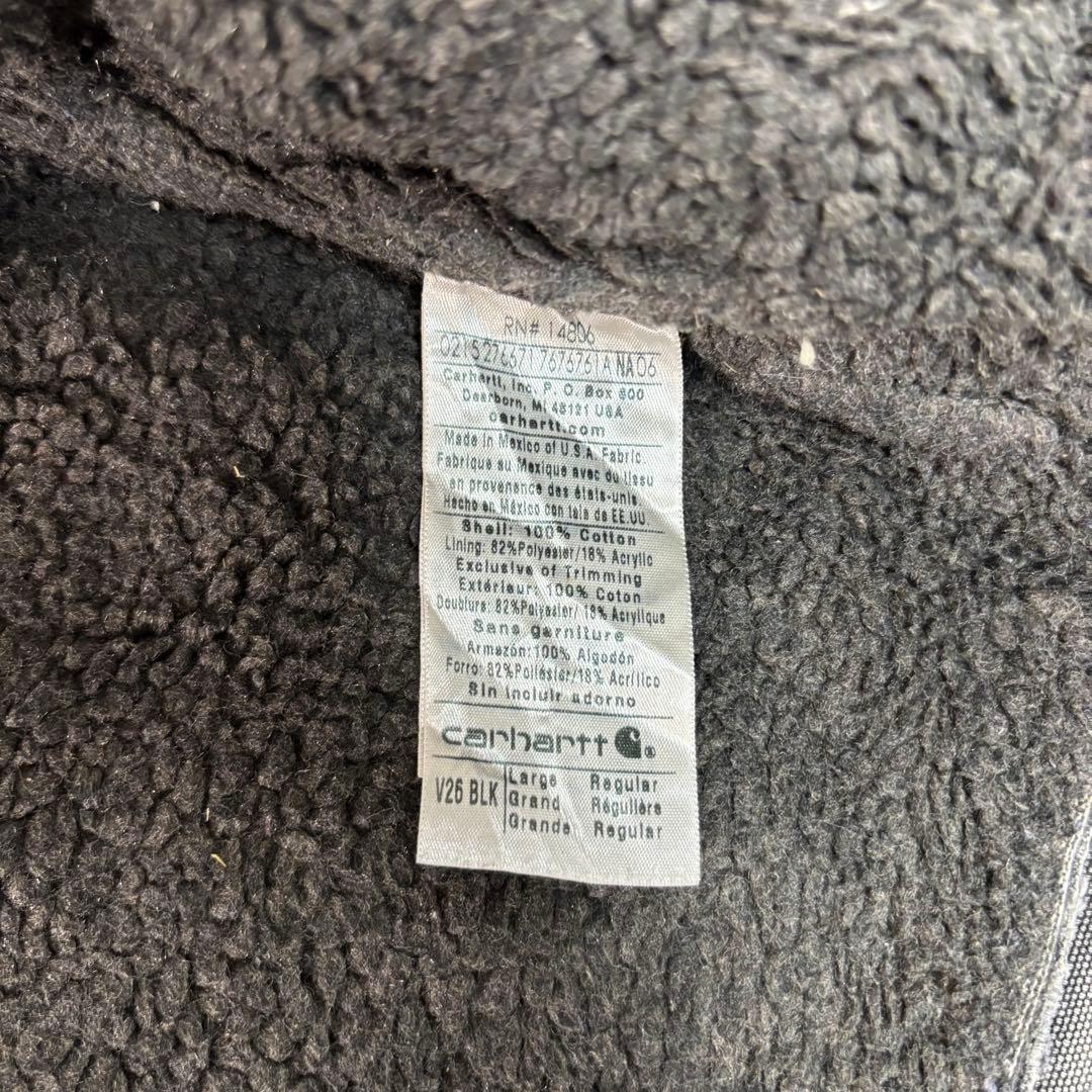 Carhartt ダックベスト V26 ボロ レザータグ 雰囲気抜群 一点物