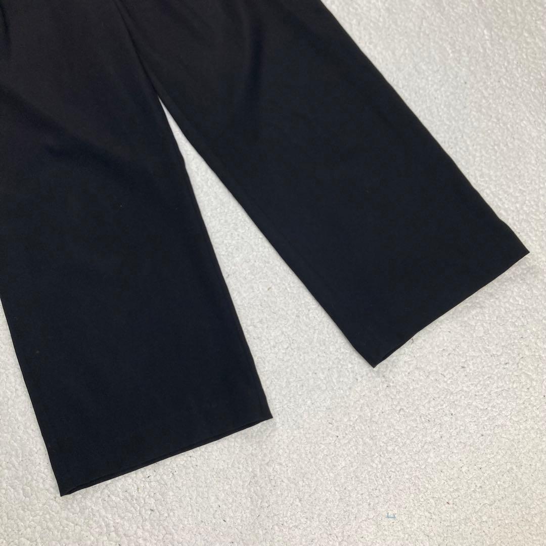 23区 ノーカラージャケット PLST ワイドパンツ セットアップ 濃紺 黒