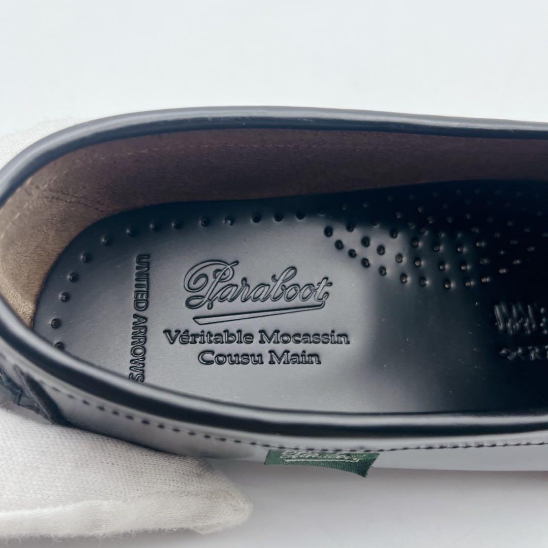 新品 箱 証明書✨アローズ別注 パラブーツ コロー ビットローファー 黒 3.5