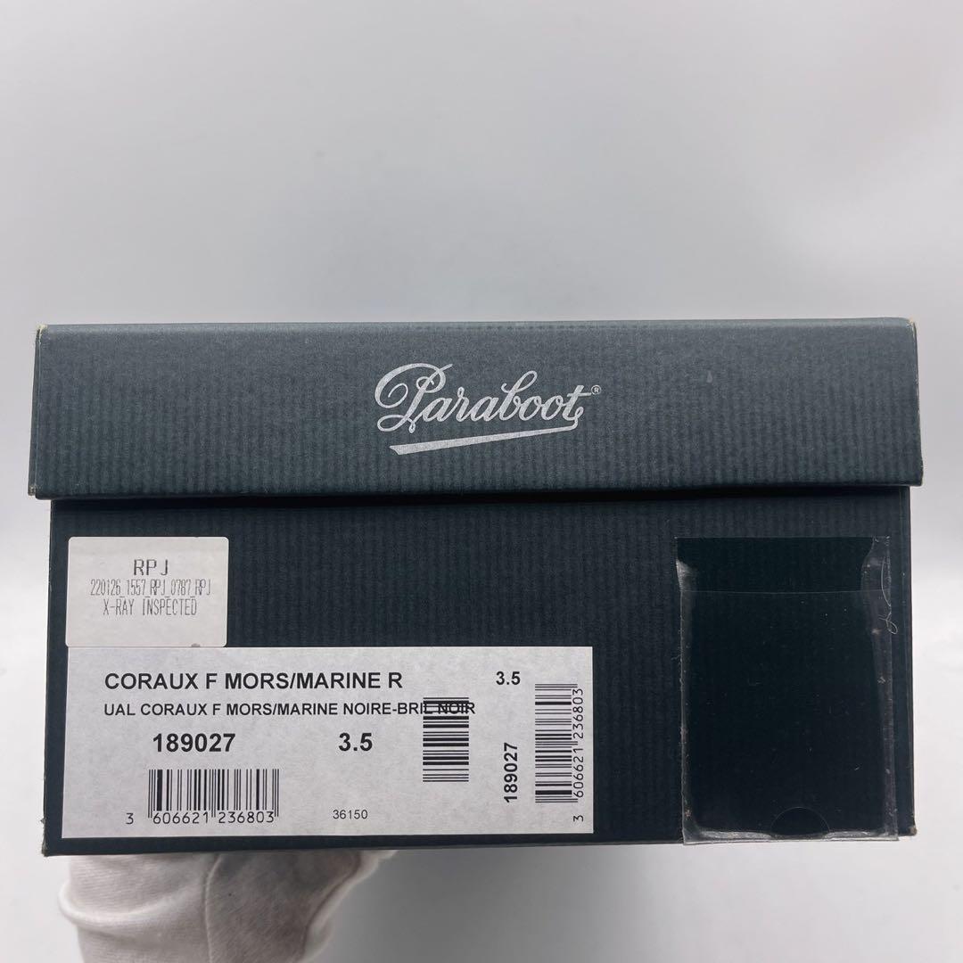 新品 箱 証明書✨アローズ別注 パラブーツ コロー ビットローファー 黒 3.5