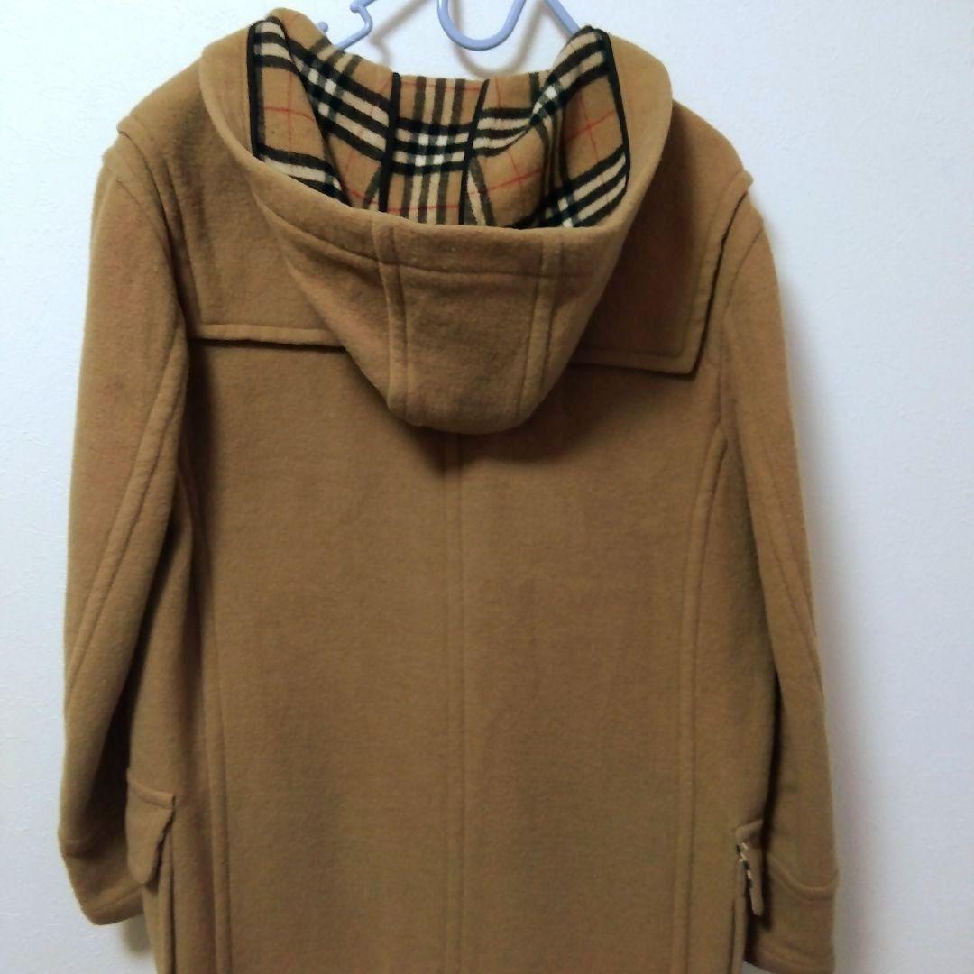 バーバリブルーレーベルレディースノバチェックダッフルコート サイズ38ビンテージ