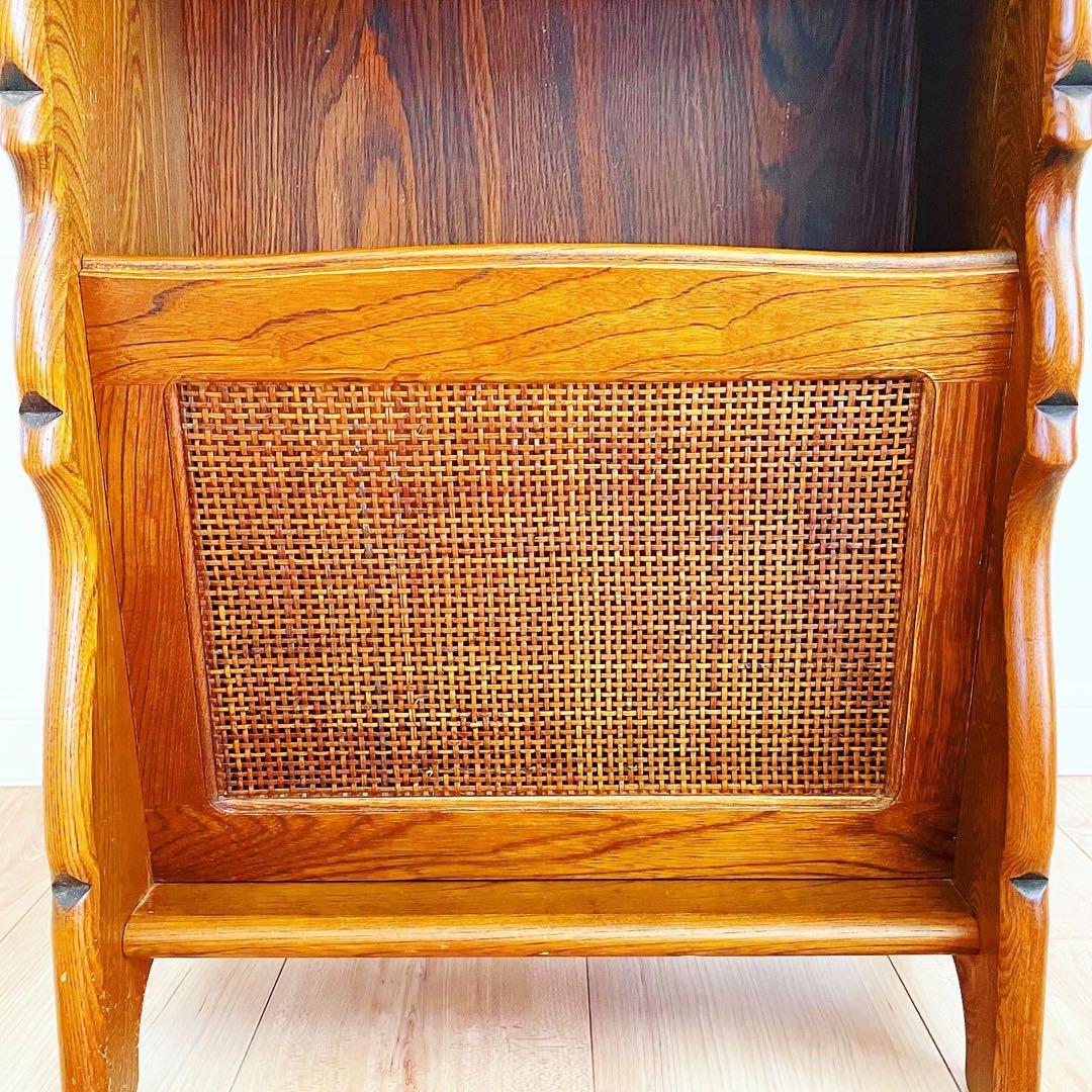 カリモク　マガジンラック　ビンテージ　電話台　レトロインテリア　サイドテーブル