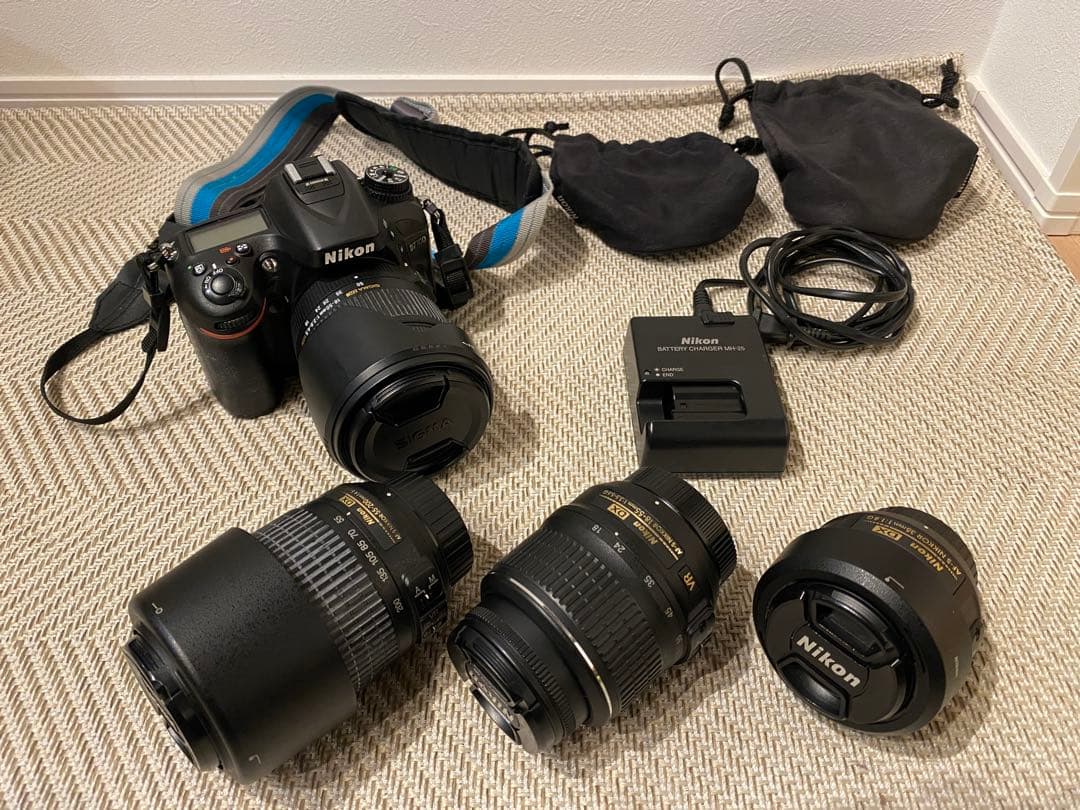 Nikon D7100デジタル一眼レフカメラ レンズ4本セット