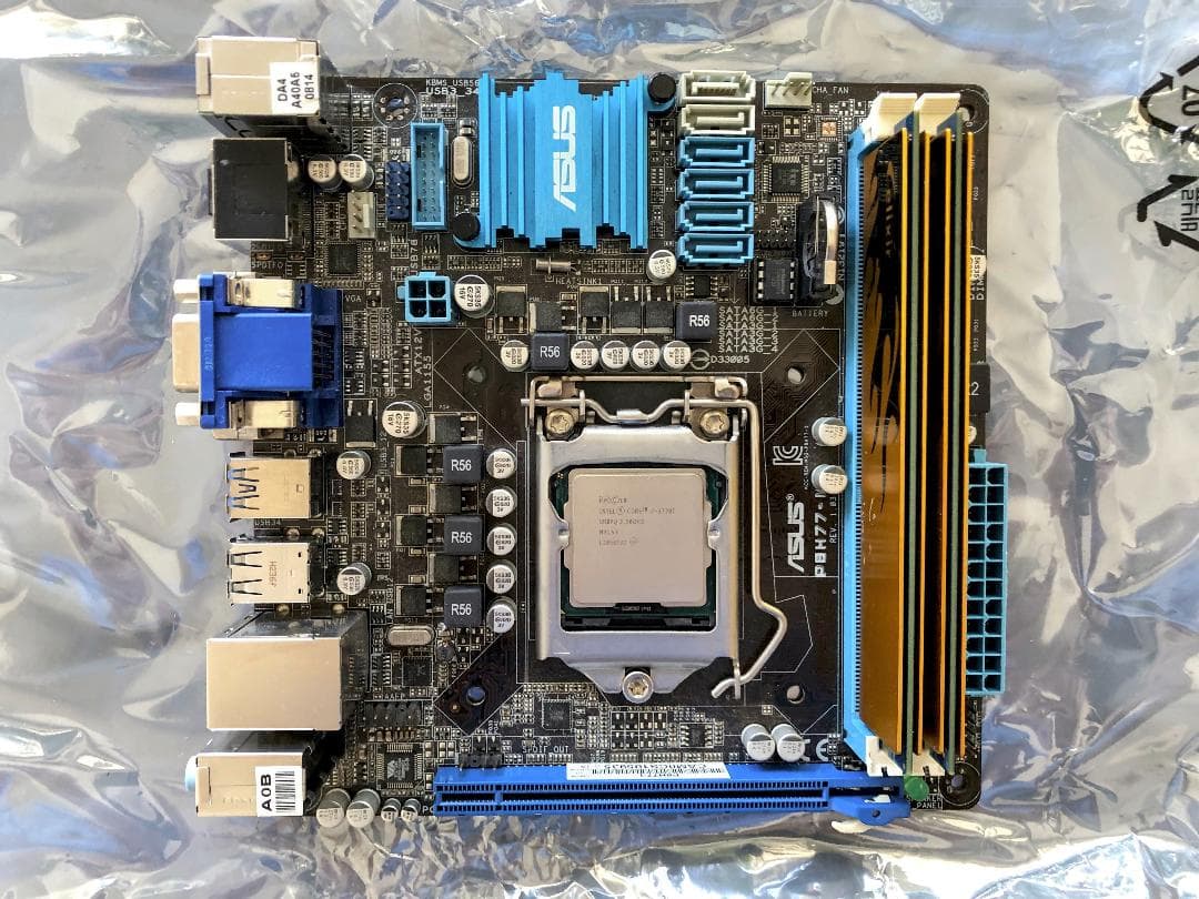 【中古】ASUS Mini-ITXマザーボード + CPU + 16GB RAM
