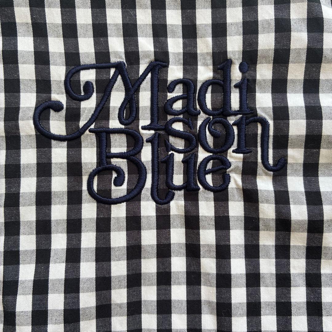 MADISONBLUE B.D. SH GINGHAM/ブラック