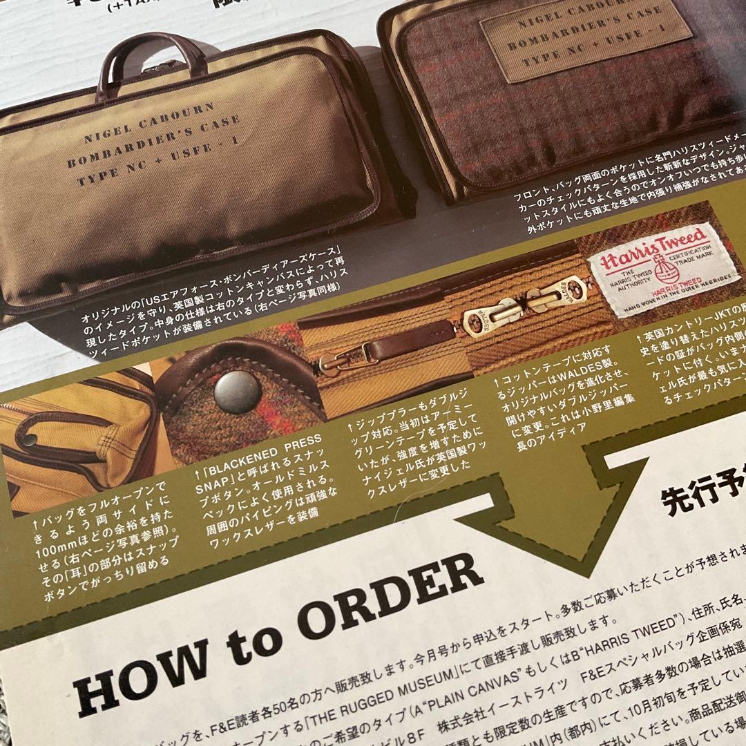 L*様 Free&Easy別注　ナイジェルケーボン　ハリスツイード　鞄　バッグ