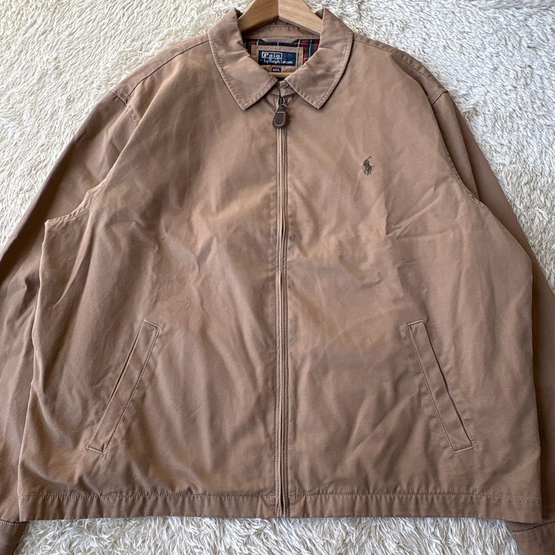 希少XXLサイズ☆ラルフローレン ドリズラージャケット ジップアップ ポニー刺繍