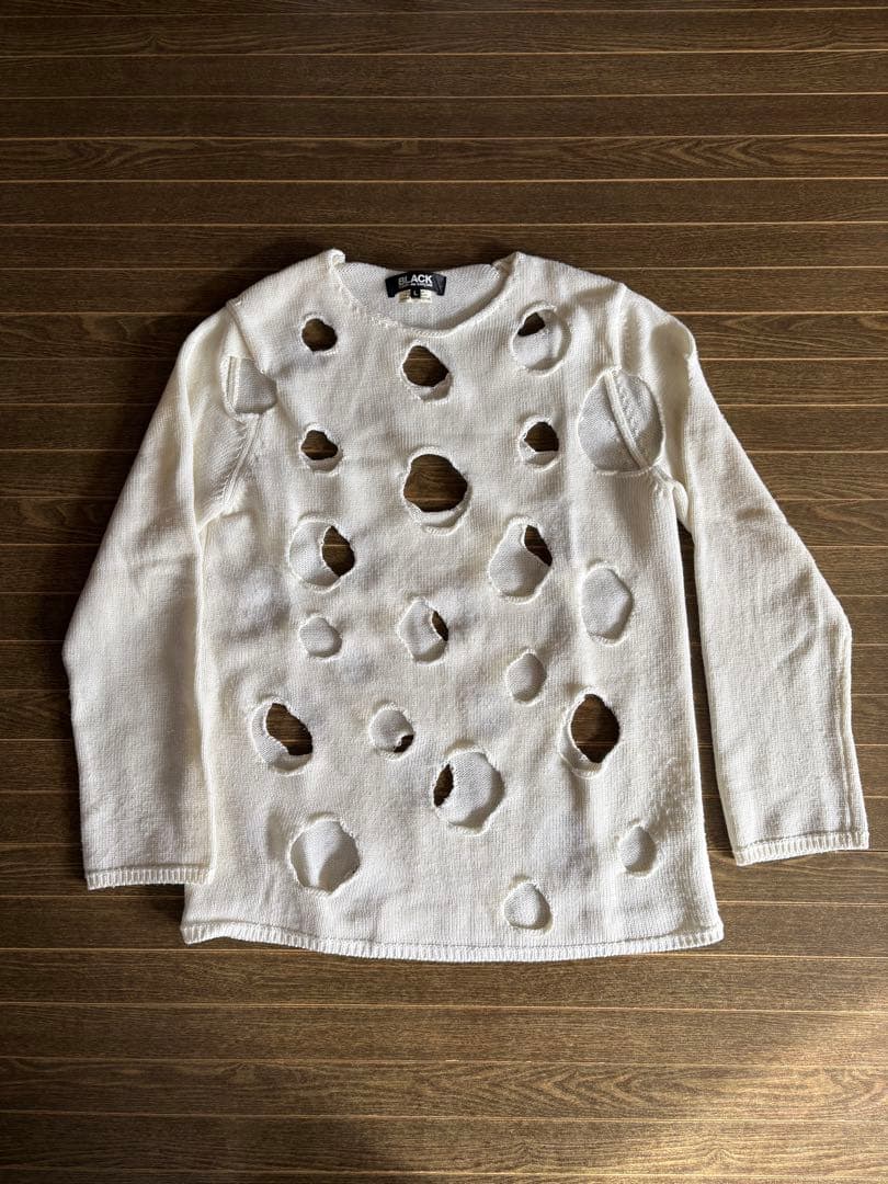 ブラックコムデギャルソン　ニット　ドット