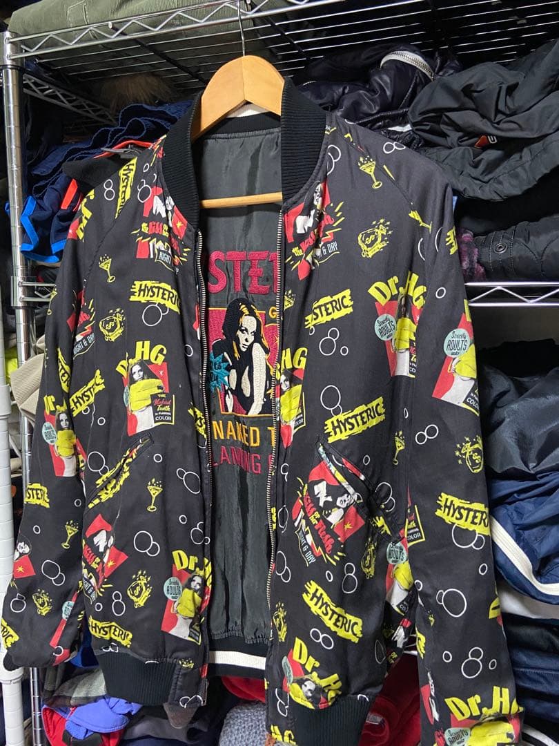 00s y2k ヒステリックグラマー スカジャン リバーシブル
