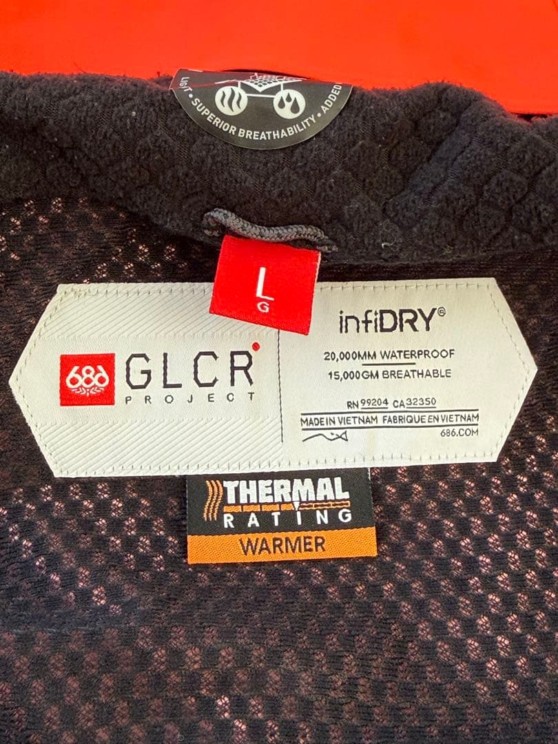 686 Hydra Thermagraph Jacket オレンジ