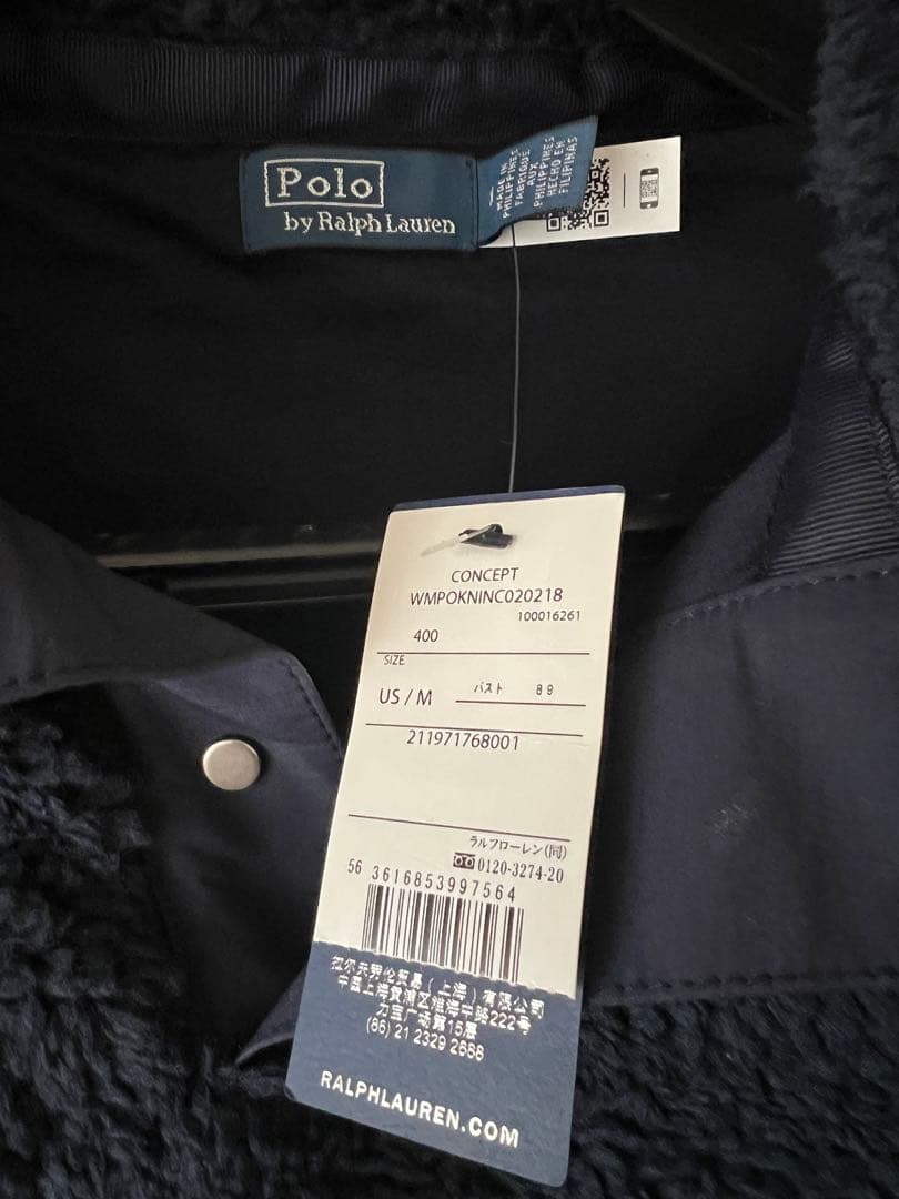 POLOベア　2025限定品　ハイパイルフリースモックネック　ネイビー　M 新品