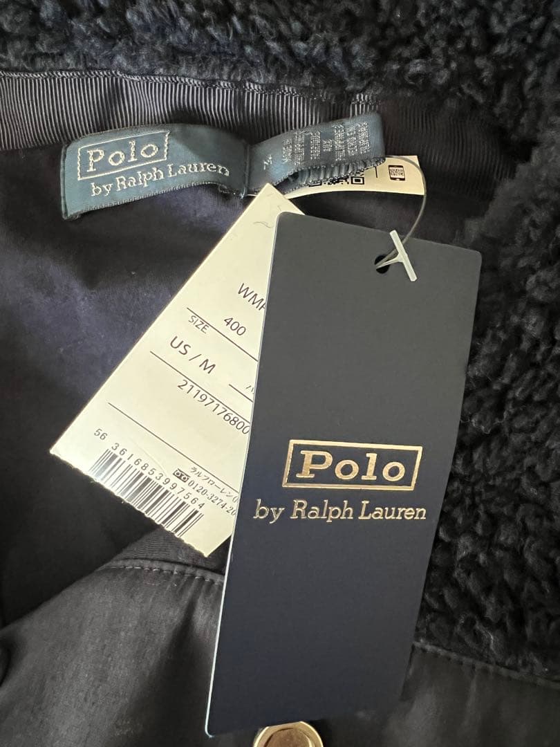 POLOベア　2025限定品　ハイパイルフリースモックネック　ネイビー　M 新品