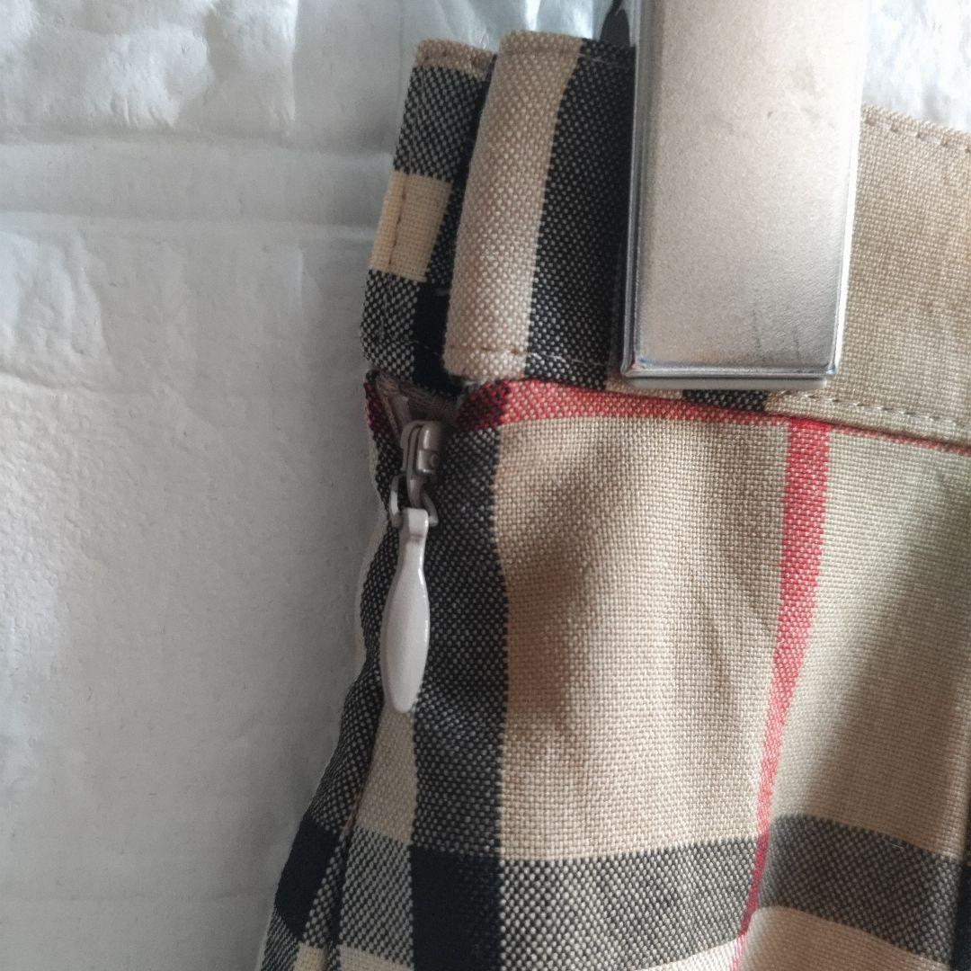 BURBERRY　バーバリーズ　ノバチェック　プリーツ　スカート　ウール
