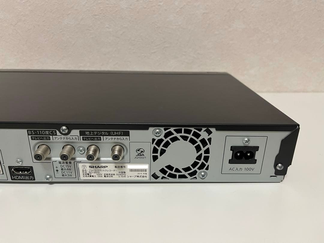 SHARP AQUOS Blu−ray レコーダー BD-S570 【美品】