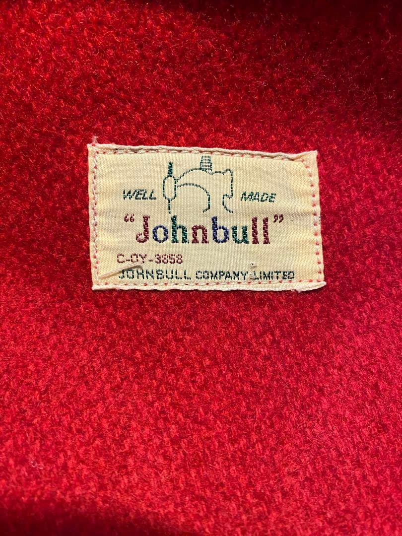 ジョンブル　ブラックレッド　バッファローチェック ウールジャケット　ダブルジップ