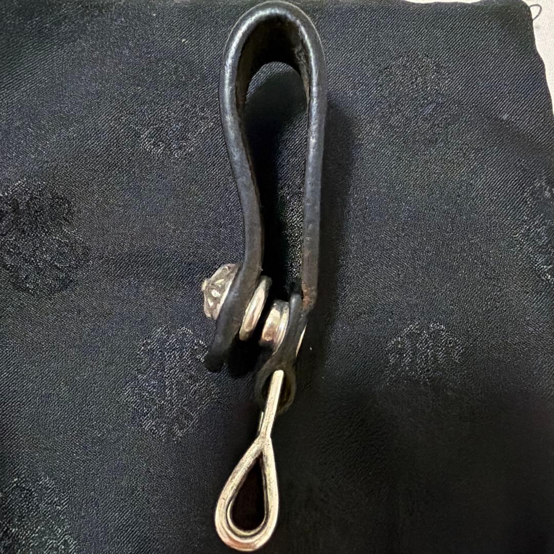 クロムハーツ クロスボール　ボタン　レザーベルトループ