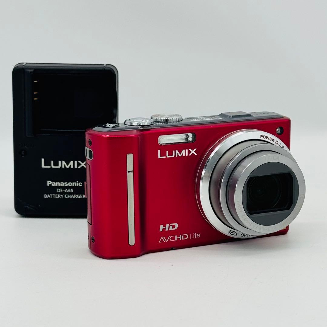 【外観美品】Panasonic LUMIX DMC-TZ10 レッド 赤