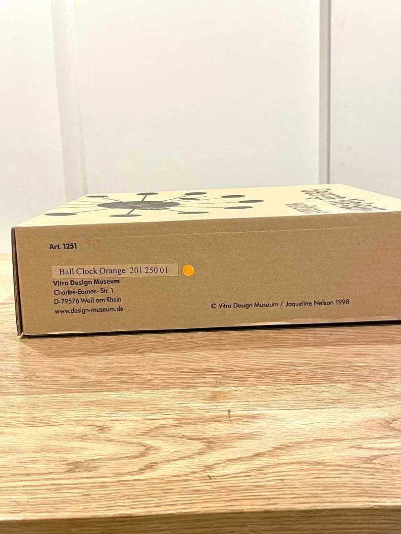 【正規品・美品】Vitraヴィトラ ボールクロック オレンジ ジョージ・ネルソン