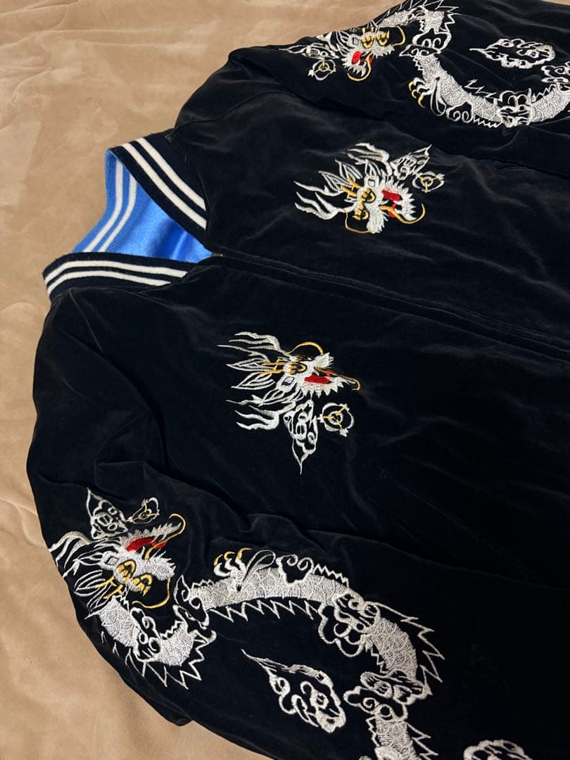 ２面用 Jungle storm 別珍 虎 龍 日本 スカジャン vintage