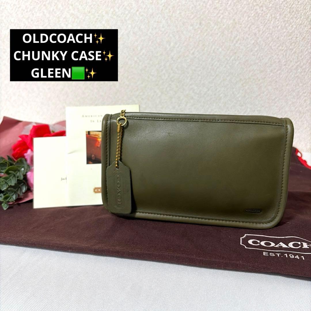 バッグ OLD COACH GLEEN CHUNKY CASE POUCH