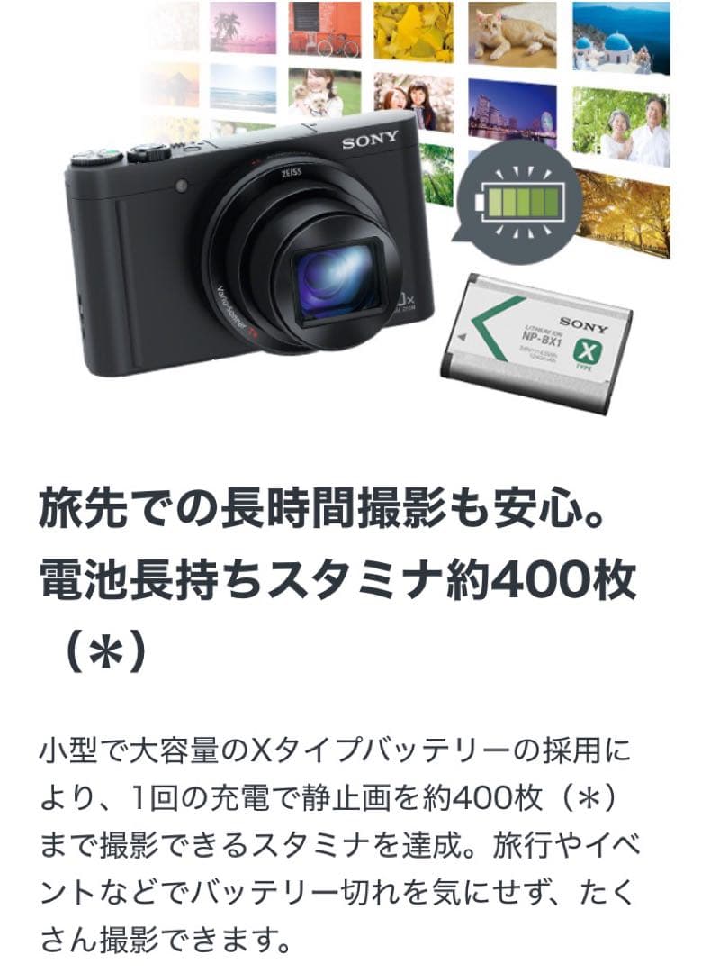 SONY DSC-WX500 コンパクトデジタルカメラ ブラック