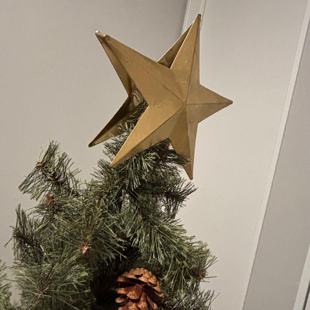 正規品　アルザス　クリスマスツリー 120cm 脚元隠し、トップスターセット