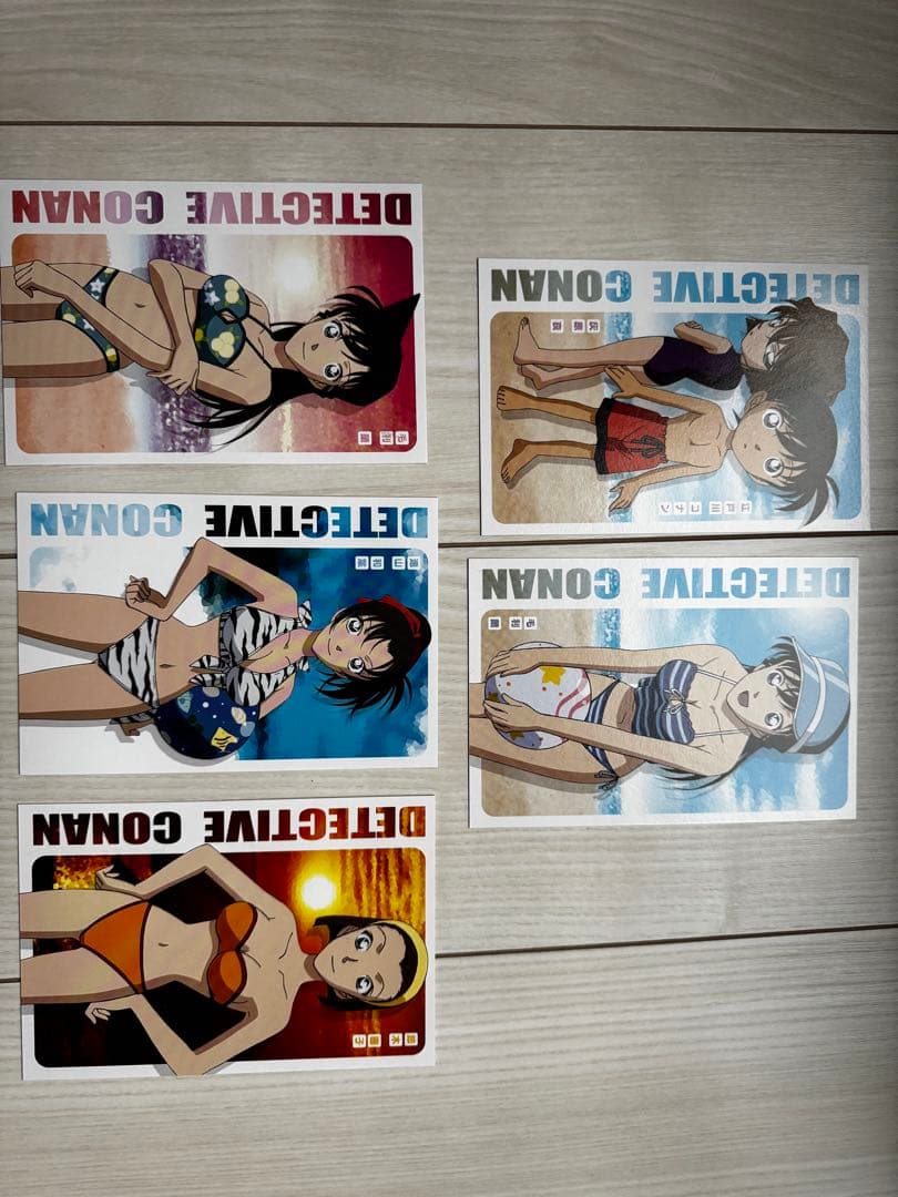 メガハウス　名探偵コナン　プレミアムヒロインズ　ポストカード　5枚セット