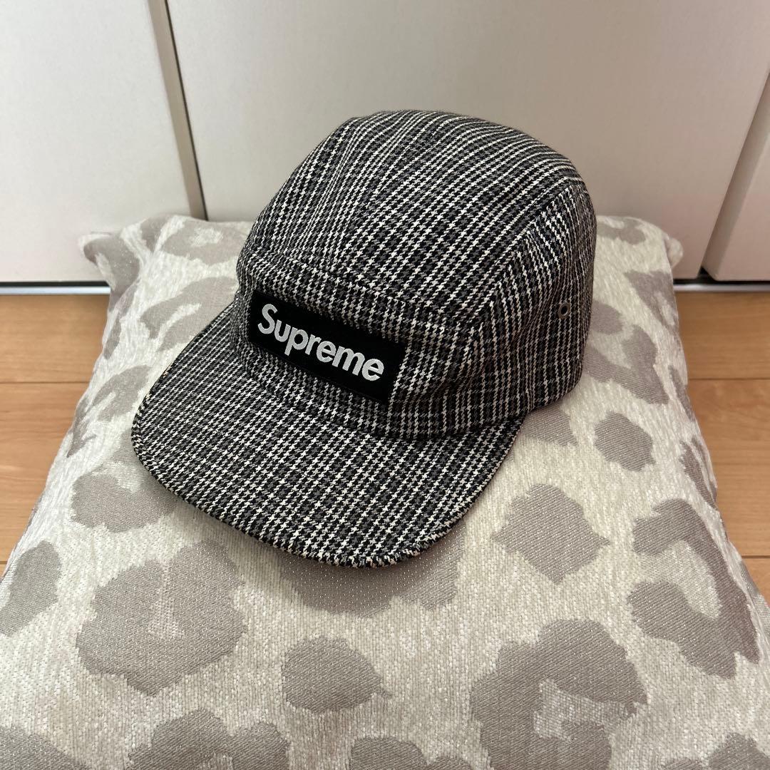 Supreme チェック柄 キャップ