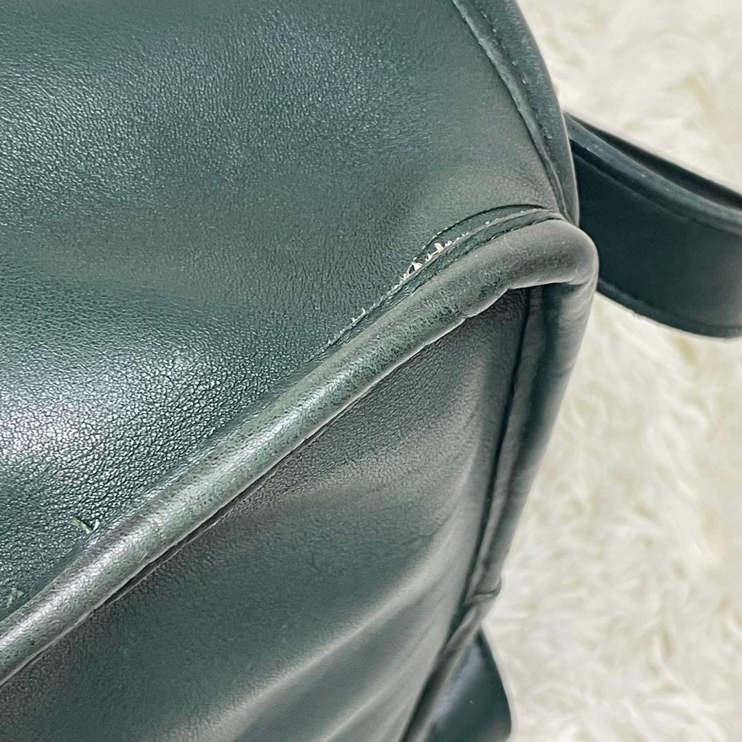 美品 COACH オールドコーチ リュック バックパック 緑 USA製 9943