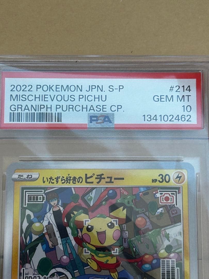 ポケモンカード いたずら好きのピチュー PSA10 プロモ 2連番