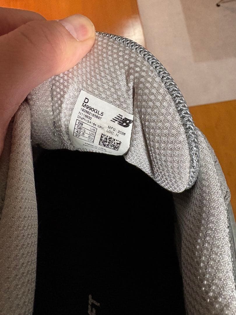 美品New Balance M990GL5 27cm USA