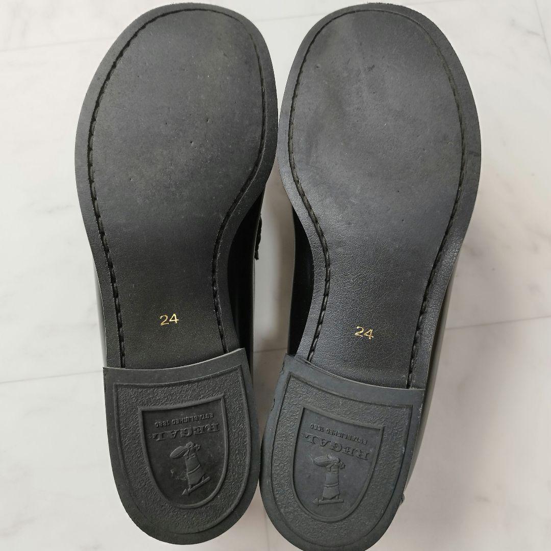 極美品　リーガル ローファー モカシン 本革 黒 24cm