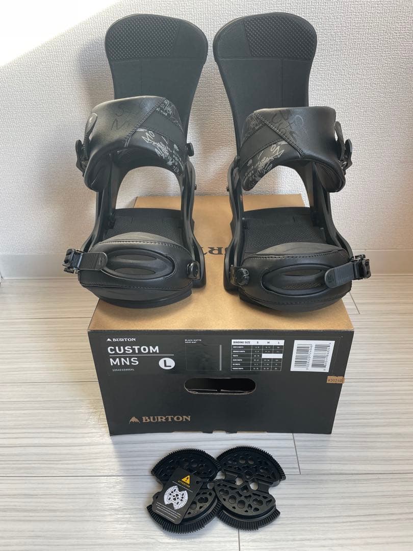 BURTON スノーボード バインディング CUSTOM カスタム Lサイズ