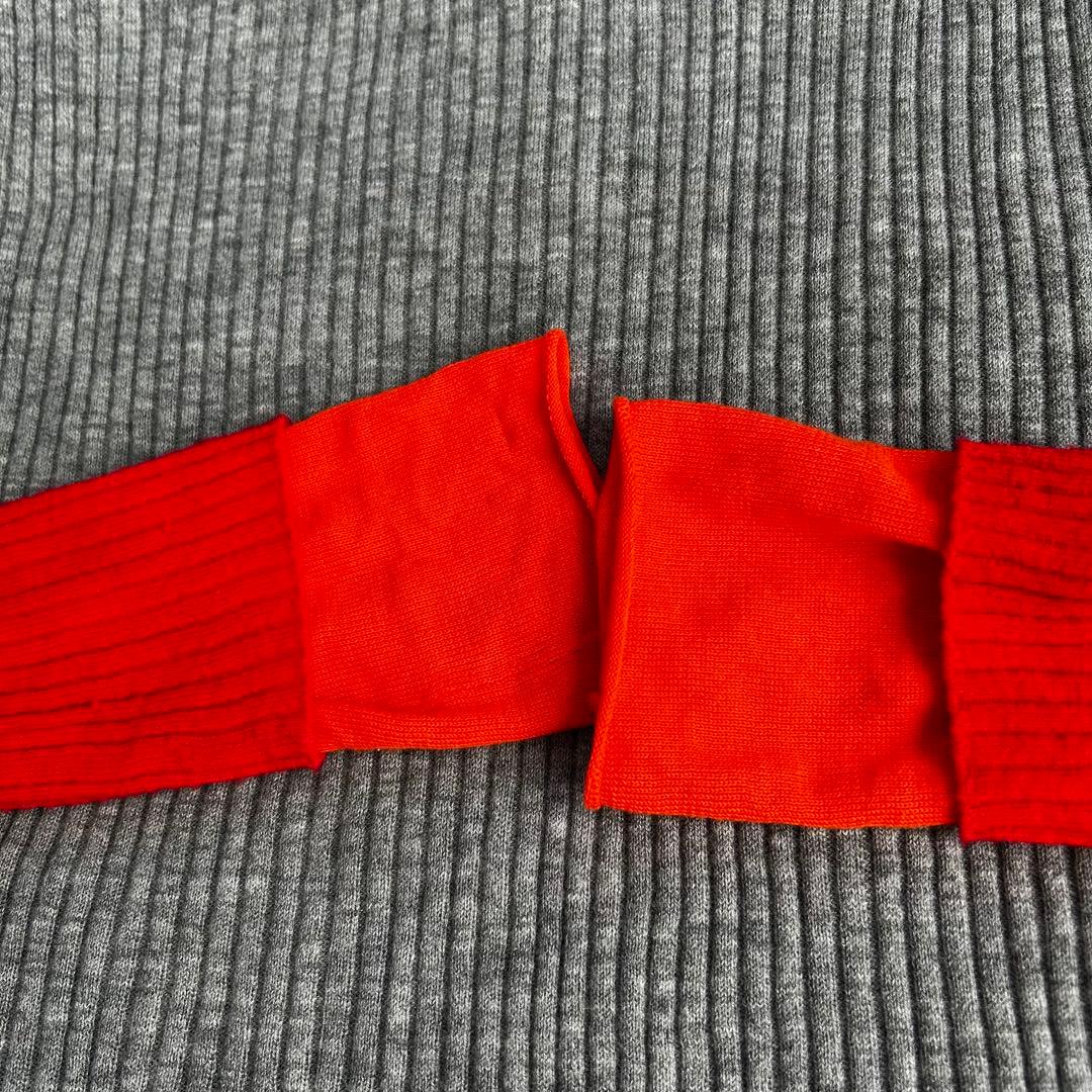 24AW ENFOLDハイネックリブバイカラープルオーバー ニット