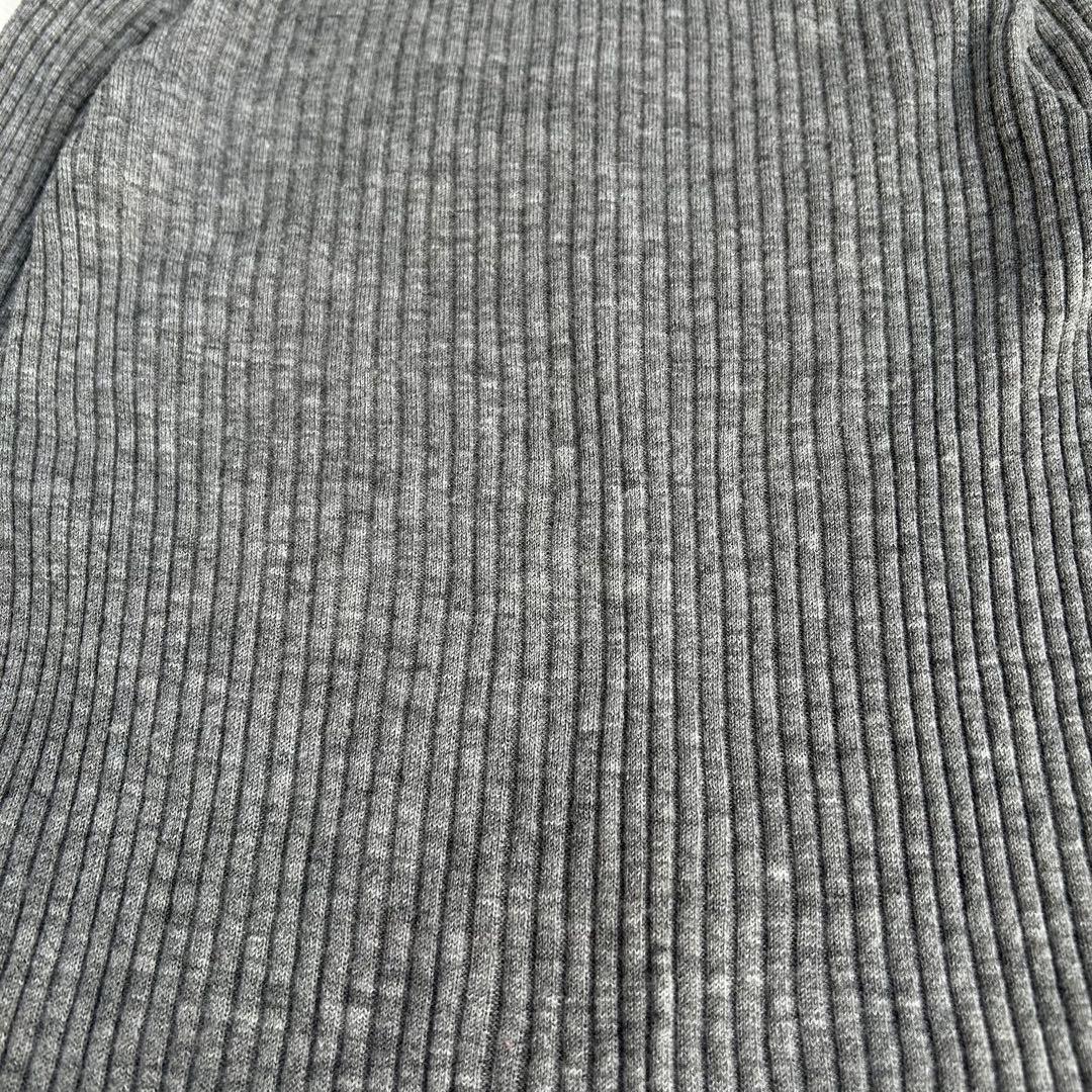 24AW ENFOLDハイネックリブバイカラープルオーバー ニット