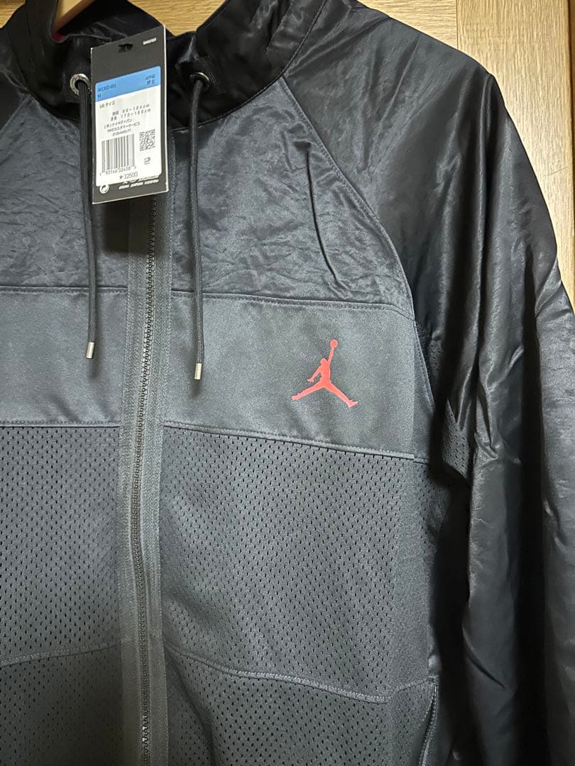 Jordan ナイロンジャケット　セットアップ　黒（上M・下S）