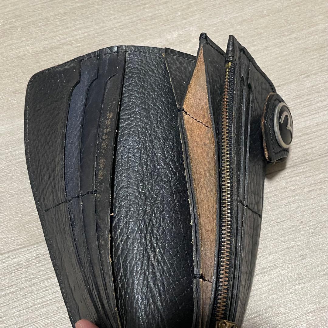 EVISU 本革 長財布 ど根性 カード 小銭 エヴィス エビス