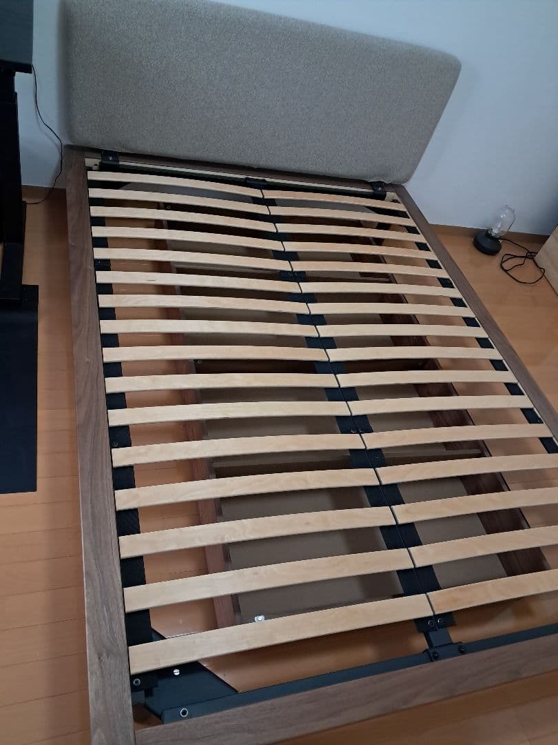 そこら辺のとある人 ベッドフレーム/ヘッドボード+脚付とマットレスセット