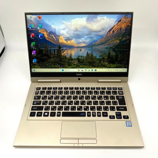 フルHD 美品 13 NEC i7-7 SSD256GB オフィス 2in1