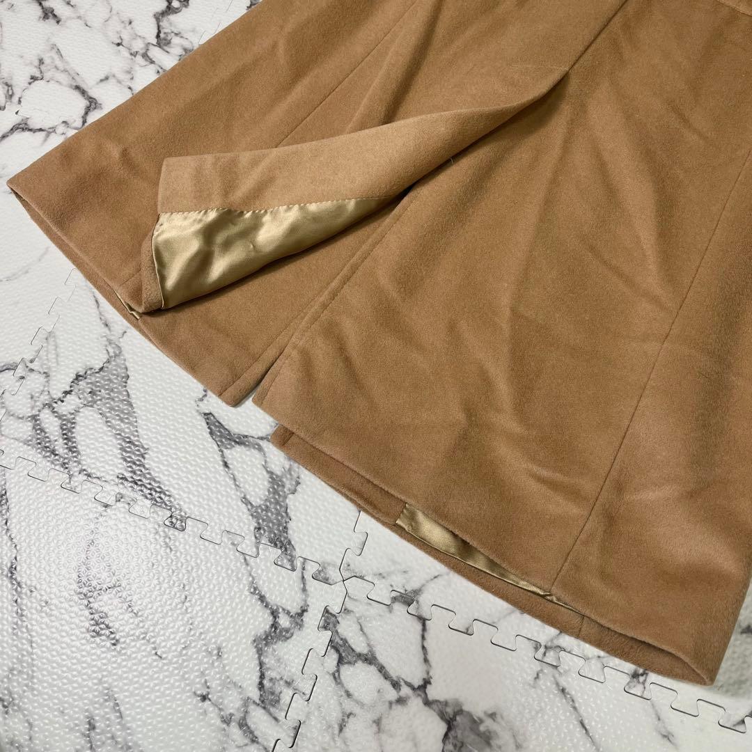 マックスマーラ　チェスターコート　アンゴラ混　キャメル　ミドル丈　イタリア製