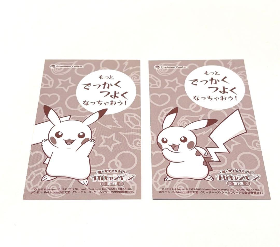 ポンチョピカチュウ名刺カード メガリザードン XメガリザードンY 2枚セット