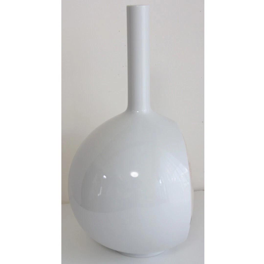 タカ■希少品！リヤドロ花瓶■LLADRO 淡い花柄　白　ポーセリン陶磁器