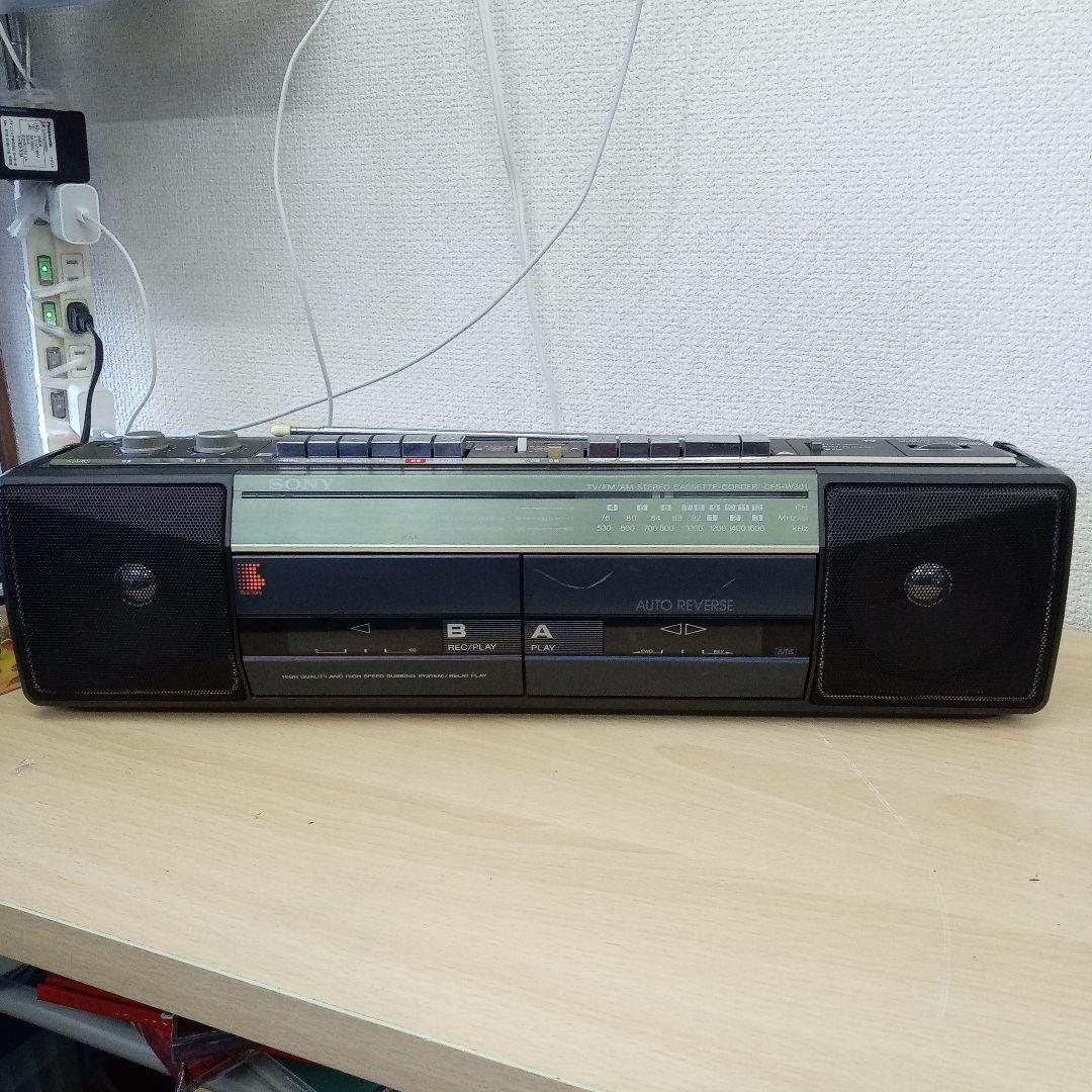 ラジオ・コンポ SONY TV/FM/AM CASSETTE-CORDER CFS-W301