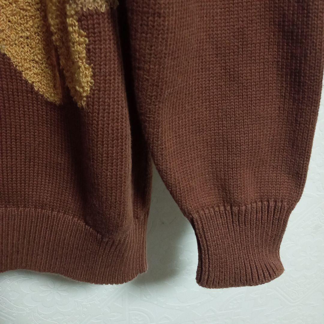 みみ樣♡ピンクハウス くまのモチーフ ブラウン ニットセーター ゆったり