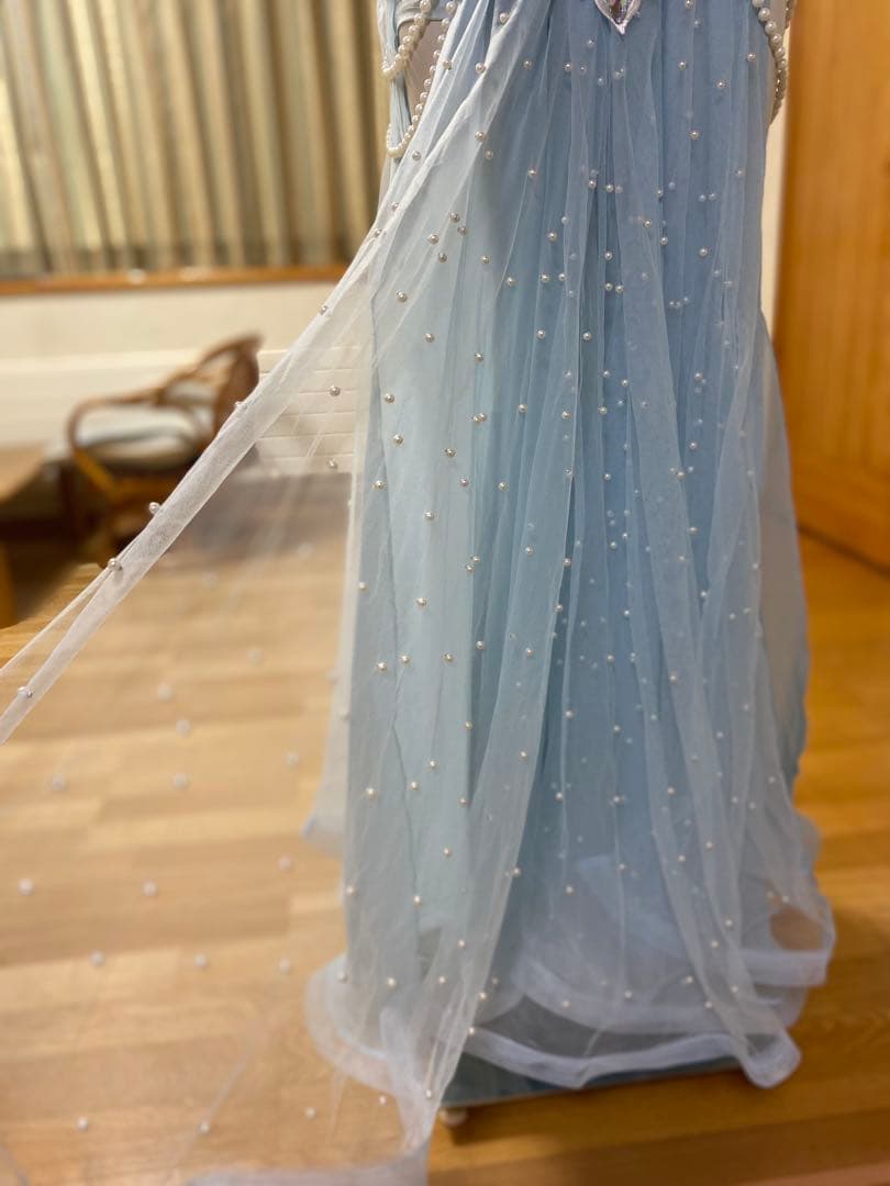 ベリーダンス セットアップ 水色